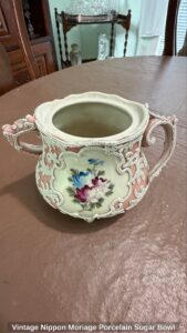 Vintage-Nippon-Moriage-Porcelain-Sugar-Bowl