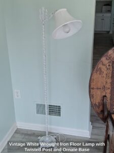 Vintage-White-Wrought-Iron-Floor-Lamp-with-Twisted-Post-and-Ornate-Base
