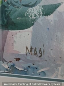 Watercolor-Painting-of-Potted-Flowers-by-Masi-second-image