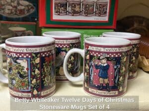 Betty-Whiteaker-Twelve-Days-of-Christmas-Stoneware-Mugs-Set-of-second-image-1