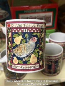 Betty-Whiteaker-Twelve-Days-of-Christmas-Stoneware-Mugs-Set-of-third-image-1