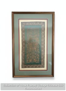 Collection-of-Three-Framed-Vintage-Chinese-Silk-Embroideries-second-image-1