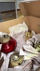 Collection-of-Vintage-Kerosene-Oil-Lamps