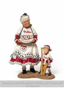 Danbury-Mint-Philadelphia-Phillies-Mrs.-Claus-and-Elf-Figurine-1