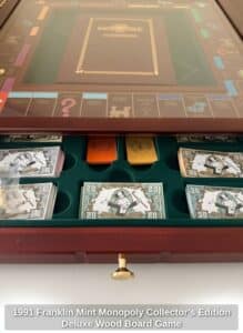 Franklin-Mint-Monopoly-Collectors-Edition-Deluxe-Wood-Board-Game-second-image-1