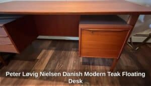 Peter-Lvig-Nielsen-Danish-Modern-Teak-Floating-Desk-second-image