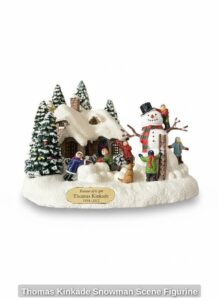 Thomas-Kinkade-Snowman-Scene-Figurine-1
