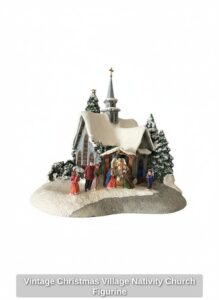 Vintage-Christmas-Village-Nativity-Church-Figurine-1