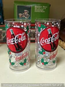 Vintage-Coca-Cola-Christmas-Tumblers-Set-of-1