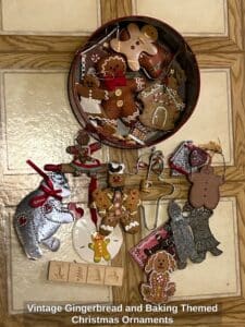 Vintage-Gingerbread-and-Baking-Themed-Christmas-Ornaments-second-image-1