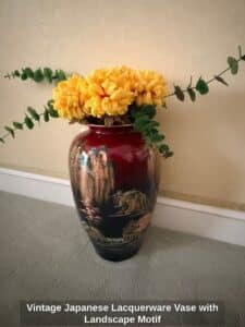 Vintage-Japanese-Lacquerware-Vase-with-Landscape-Motif-1