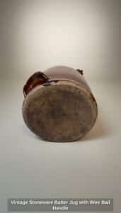 Vintage-Stoneware-Batter-Jug-with-Wire-Bail-Handle-second-image-1