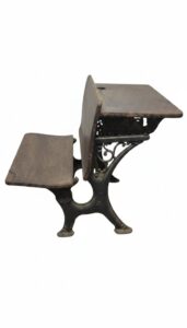 Antique-New-Victor-School-Desk-with-Cast-Iron-Frame