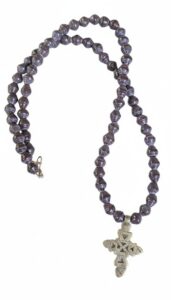Ethiopian-Coptic-Cross-Pendant-Necklace-with-Paper-Beads