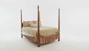 Henkel-Harris-Cherry-Mahogany-Wood-Queen-Poster-Bed