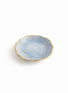 Hand-Painted-Limoges-France-Porcelain-Trinket-Dish-with-Forget-Me-Nots