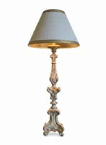 Ornate-Carved-Candlestick-Table-Lamp-with-Tapered-Shade