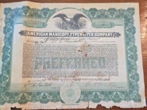 American-Manicopy-Typewriter-Company-Stock-Certificate