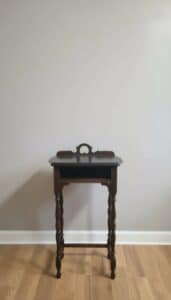 Antique-Spindle-Leg-Side-Table-with-Drawer