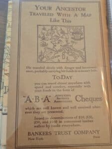 Bankers-Trust-Company-A.B.A-Cheques-Advertisement