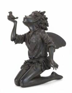 Bronze-Fairy-with-Bird-Sculpture-by-Auguste-Moreau
