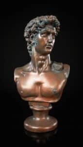 Bronze-Plated-Resin-Bust-of-David
