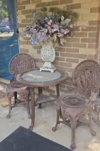 Cast-Iron-Rose-Bistro-Set