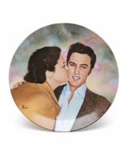 Elvis-Presley-and-Priscilla-Presley-Kissing-Collector-Plate-by-Bruce-Emmett