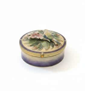 Enamel-Trinket-Box-with-Bird-and-Floral-Motif-by-Collette-et-Cie