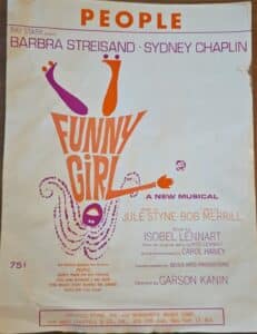 Funny-Girl-People-Sheet-Music-Original-Printing