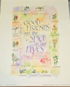 Good-Friends-are-the-Spice-in-Our-Lives-Art-Print