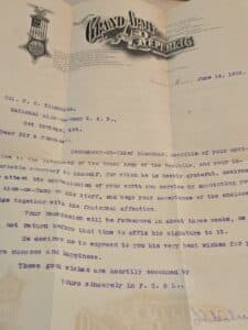 Grand-Army-of-the-Republic-Appointment-Letter-Signed-by-Wilmon-W.-Blackmar