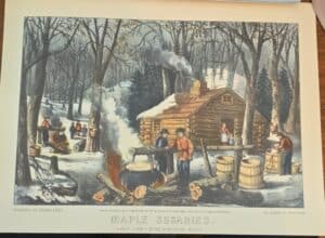 Maple-Sugaring-Early-Spring-in-the-Northern-Woods-Print