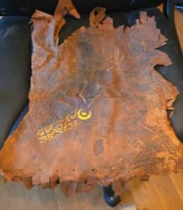 Native-American-Painted-Hide-Fragment