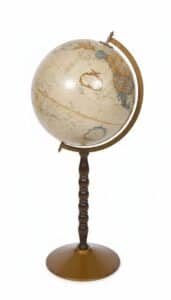 Replogle-World-Classic-Series-Globe-on-Turned-Wood-and-Brass-Stand