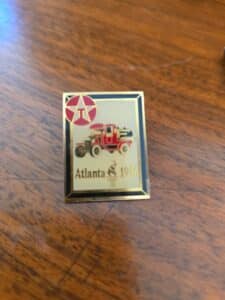 Texaco-Fire-Truck-Atlanta-Olympic-Games-Enamel-Pin