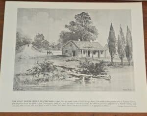 The-First-House-Built-in-Chicago-Kinzie-Mansion-Print