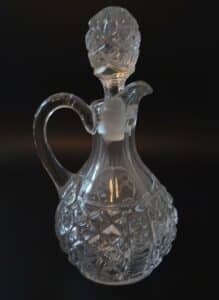 American-Brilliant-Period-Cut-Glass-Cruet-Block-Lattice-Pattern