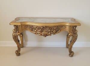 Baroque-Style-Giltwood-Console-Table-with-Marble-Top
