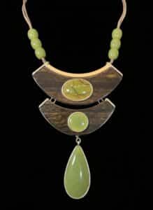 Chicos-Green-Cabochon-and-Wood-Tone-Statement-Necklace-1