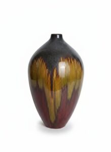 Collection-of-Decorative-Home-Decor-Items-including-Watercolor-Art-Crackle-Glaze-Ginger-Jar-and-Metallic-Bookends-sixth-image