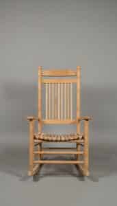 Cracker-Barrel-Oak-Spindle-Back-Rocking-Chair