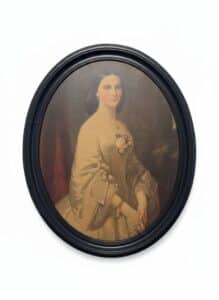 Erich-Correns-Southern-Belle-Oval-Portrait-Lithograph