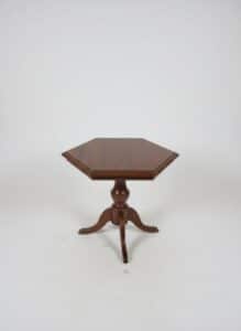 Ethan-Allen-Georgian-Court-Cherry-Hexagonal-Pedestal-End-Table