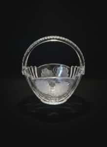Fostoria-American-Clear-Glass-Basket-with-Floral-Etching
