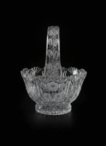Imperial-Glass-Company-Medallion-Rose-Crystal-Basket
