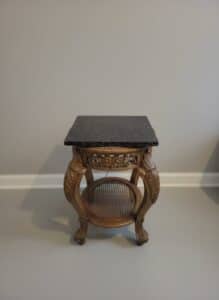 Louis-XV-Style-Giltwood-Side-Table-with-Black-Marble-Top