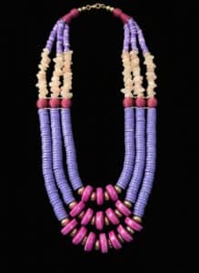 Multi-Strand-Statement-Necklace-with-Dyed-Wood-Discs-and-Tumbled-Stone-Chips-1