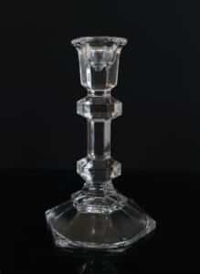 Pressed-Glass-Candlestick-Holder