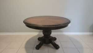 Traditional-Round-Pedestal-Dining-Set-with-Ladder-Back-Chairs